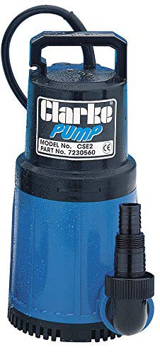 Clarke CSE2 1¼ 750W Submersible Water Pump, 253Lpm Flow, 10m Lift, 230V with Long Life Ceramic Shaft