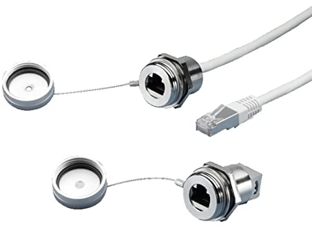 RJ45 Interface Port, Brass, Alum, Polyamide