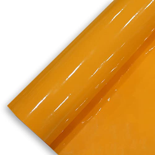 Könighaus (10,13€/m2) Orange Glanz Autofolie 100 x 152 cm blasenfrei mit Anleitung