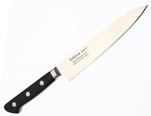 Seki Riu Couteau Japonais Professionnel Petty knife Utilitaire en acier Molybdène Lame 150 mm, Couteaux de Cuisine fabriqué au Japon