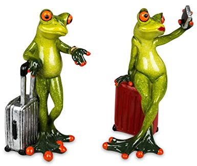 Formano Frosch mit Koffer hellgrün