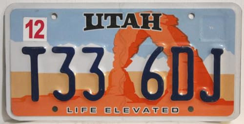 US Nummernschild UTAH Kennzeichen # USA License Plate # Auto - Schild