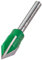 Trend CraftPro Triple Flute Engraver Router Cutter Bit, 1/4 Inch Shank, 15.1 mm Cut Diameter & 60 Degree V Groove, Tungsten Carbide Tipped, C043CX1/4TC