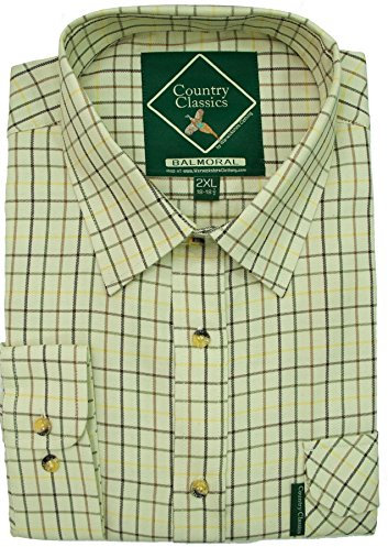 Country Classics Mens Long Sleeve Shirts- Balmoral Brown - L