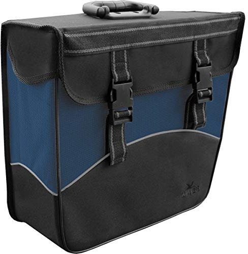 Greenlands Fahrradtasche Packtasche Einkaufstasche Shoppingtasche schwarz blau (Rechts)