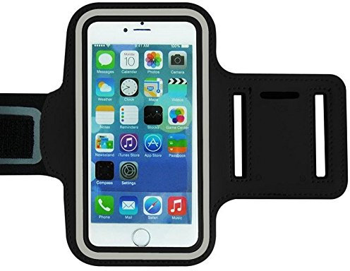 Black Universal 5.8 Smartphone Mobile Phone MP3 Player Jogging Running Sports Fitness Armband Holder Cover Case