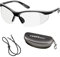 voltX 'Constructor' SAFETY READERS (Clear +1.5 Dioptre) Full Lens Reading Safety Glasses UKCA & CE EN166f certified with Safety Case - Wraparound Style - Includes Safety Cord - UV400 lens