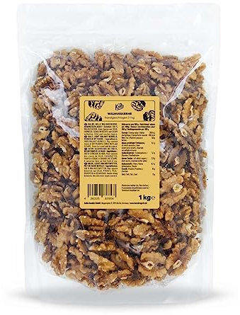 KoRo - Noci sgusciate grandi ed extra chiare 1 kg - Noci di prima qualità, al naturale e senza guscio