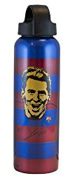 Alusport Bottles FCB Messi Modelo I Botella Deportiva de Aluminio, Hombre, Azul/Rojo, 0.6 l