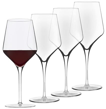 Libbey Signature Greenwich - Set di 4 bicchieri da vino rosso, 470 ml