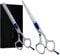 Suvorna 6 zoll haarschneideschere set - haarschere friseurschere - hair cutting scissors - friseur schere, barber scissors - Ausdünnen Schere. Exklusiv für Damen/Herren, Salongebrauch (2-teilige)