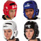 KWON® Taekwondo Kopfschutz 40064 PU CE Schwarz WTF Kopfschützer - M
