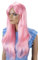 CAISHA 70cm Perücke Kiara Fasching Karneval Cosplay Party Perücke Kiara Langhaar Rosa PHK3