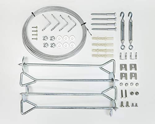 Palram Anchor Kit für Gewächshäuser der Natur-Serie, Silber