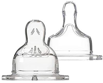 Dodie Tétine Plante Anti-Colique Sensation+ Débit 5 Transparent 18+ Mois (Lot de 2)