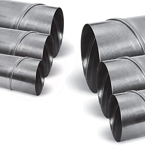 MKK Wickelfalzrohr Lüftungsrohr Spiralrohr Durchmesser 200 mm - Länge 1m (100cm)