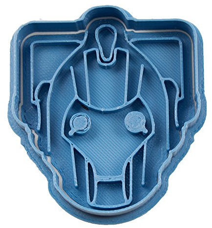 Cuticuter Doctor Who Cybermen Keksausstecher, Blau, 8 x 7 x 1,5 cm