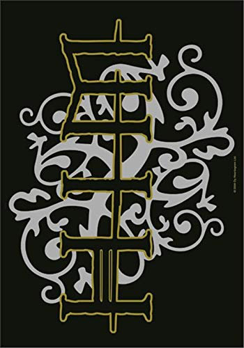 HIM - Gold & Silver Logo Flagge