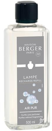 Maison Berger - Lampe Berger Refill Air Pur - Reinigt die Luft ohne zu beduften - Reinigt und optimiert die Funktion des Brenners - 500ml, Neutre Essentiel / Neutrale Essenz