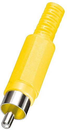 BestPlug Video Cinch Stecker Lötversion, Gelb