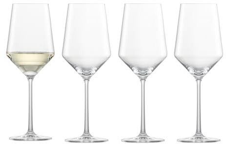 ZWIESEL GLAS Pure Saugivnon Blanc White Wine Glass (Set of 4), Graceful Wine Glasses for White Wine, Dishwasher-Safe Tritan Crystal Glasses, Made in Germany (14 Ounce)