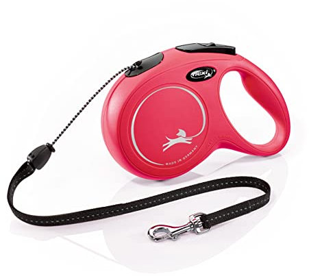 flexi® Classic M Seil 8 m rot, Roll-Leine für Hunde bis 20 kg
