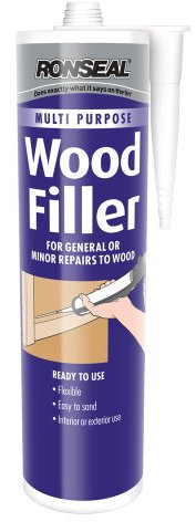 Ronseal MPWFL310 310ml Multi-Purpose Wood Filler Cartridge - Light