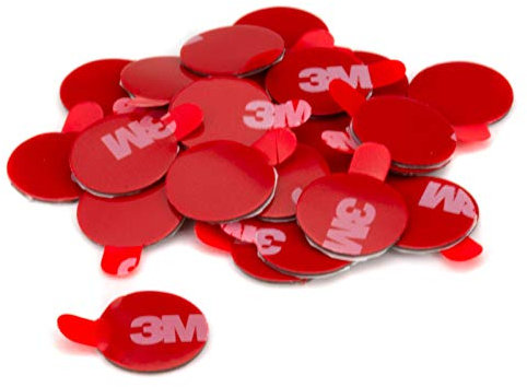 3M 4229P doppelseitiges Klebeband Montage Klebestreifen Klebepads Durchmesser 15mm 30 Stück