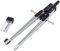 FABER-CASTELL 174472 - Schnellverstellzirkel GRIP 2001, silber