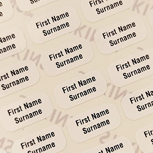 90 Personalisierte Wäscheetiketten, STIKINS ® Label Planet®, Schulkleidung/Kleidung/Kleidungsetiketten, Namensstreifen für Kinder, neue Namensetiketten zum Aufkleben,