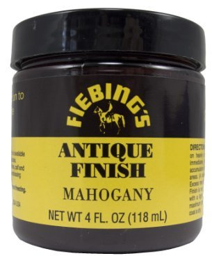 fiebings – Mahogany Antique Finish Paste, non-flammable, 4 oz./118 ml by Fiebing