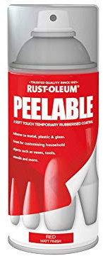 Rust-Oleum 150ml Peelable Spray Paint - Red