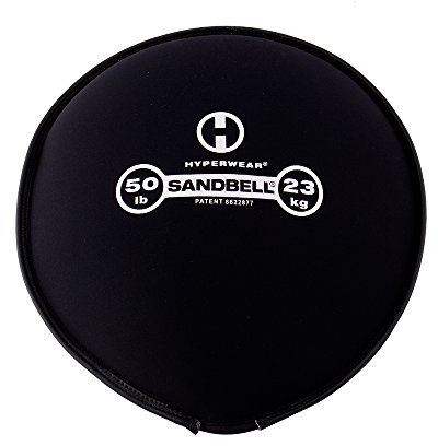 HYPERWEAR SandBell 23kg 50lbs - Fitness Sandsäcke für Fitnesstraining wie Hanteln, Kettlebell, Core Bag, Slam Ball, Wall Ball, Medizinball und mehr - Größen 1kg -23kg