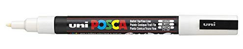 UNI-BALL Posca Marqueur peinture PC-3 M – Blanc – Simple Stylo