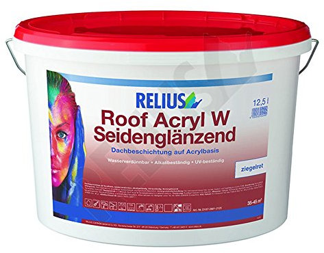 Relius Roof Acryl W Seidenglänzend dunkelbraun 12.5 Liter