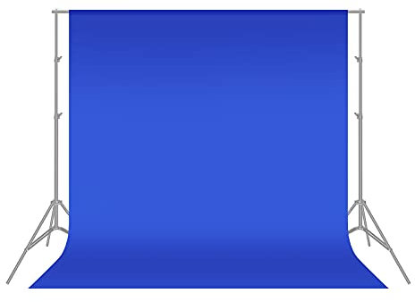 NEEWER 6x9 Fuß/1.8x2.8m Fotostudio 100% reines Polyester faltbarer Hintergrund Hintergrund für Fotografie, Video und Fernsehen (nur Hintergrund) - Blau