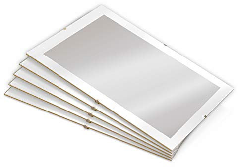 TMSolo Cadre photo décoratif à pinces - Pour maison et bureau (Lot de 5) A4 (29,7x21 cm)