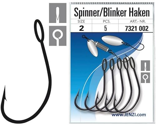 JENZI Spinner/Blinker Einzelhaken Hakengröße 2
