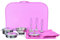 Egmont Toys Kinder-Topf- und Sieb-Set, Kinder-Kochset im Koffer, in pink, Maße: 38 x 26 x 8 cm