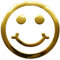 phil trade Aufkleber Sticker Gold Chrom 3D Emblem Smiley Emoji Auto Motorrad DZ-28G