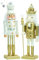 FestGIf Soldatino dello Schiaccianoci in Legno 38 cm Colore Oro o Bianco