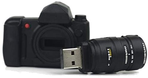 Ulticool - Kamera 8 GB USB mit Objektiv - Flash Pen Drive - Camera with Lens Memory Stick Daten Storage - Speicherstick - Schwarz