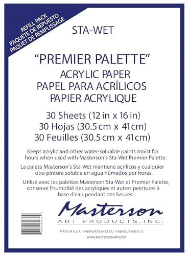 Masterson Palette Seal Recharge de Film Acrylique pour 100 Feuilles Blanc