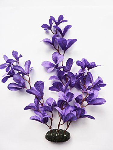 Fish Around Aquarium Plant Decor Purple Orchid Collection (x1-30cm)