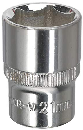 Sealey Sp1221 Walldrive Socket 21Mm 1/2Sq Drive Fully Polished