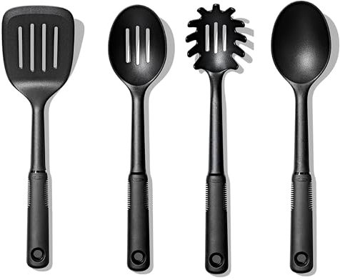 OXO 1127080, Black Good Grips 4-Piece Nylon Tool Set