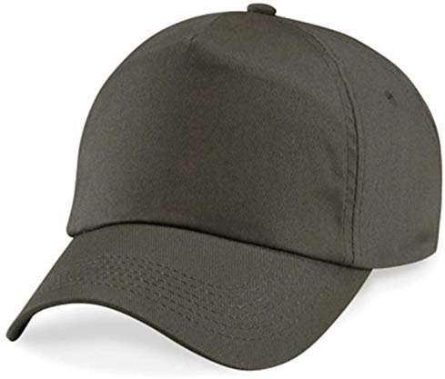 Shirtinstyle Basecap Cap 5 Panel Cap Verschluss Klettverschluss Größe Unisex, Farbe Olive