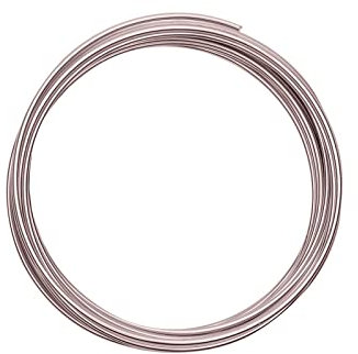 Vaessen Creative Basteldraht und Schmuckdraht 5 m x 2 mm Misty Pink – Flexibler Draht zum Basteln für Blumenkranz, Scmuckherstellung und Modellbau