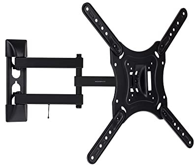 ProperAV Supporto da parete per TV a braccio oscillante per carichi pesanti 23 24 28 32 37 40 42 43 46 50 55 inclinazione 20° VESA 400x400 nero