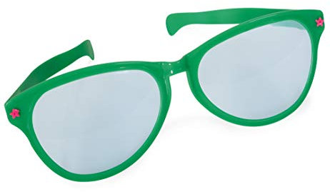 Riesen-Scherzbrille, sortierte Farben, Karneval, Mottoparty, Festival, Accessoire (grün)